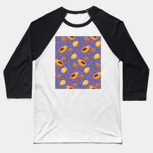 Rambutan & Papaya Party Baseball T-Shirt